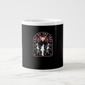 Åh hjortkult av trädets konstnärliga stil jumbo mugg