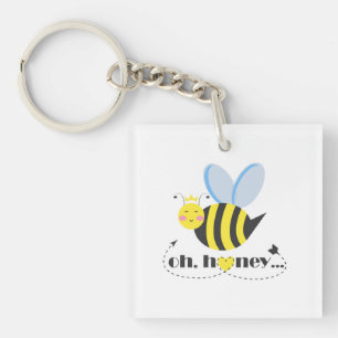 Åh Honung Valentiness drottning Bee-karaktär med t