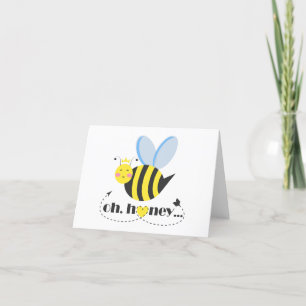 Åh Honung Valentiness drottning Bee-karaktär med t Tack Kort