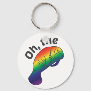 Åh, Hue Manatee Basic Keychain Nyckelring