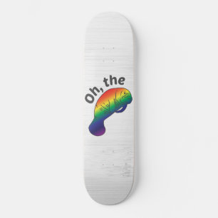 Åh, Hue Manatee Mini Skateboard Bräda 18,5 Cm