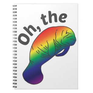 Åh, Hue Manatee Notebook Anteckningsbok