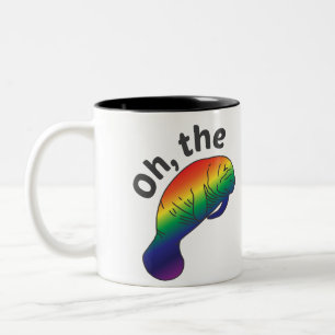 Åh, Hue Manatee Two-Tone Mugg