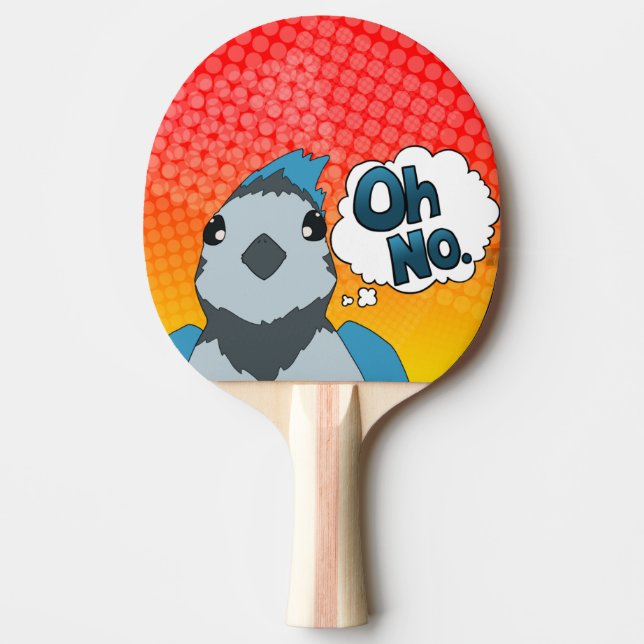 Åh Ingen fågel Pingisracket (Framsidan)