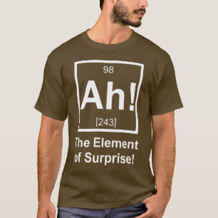 Ah inslag av det periodiska inslagsymbolet för t-shirt