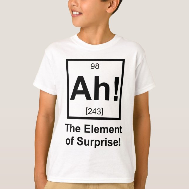 Ah inslag av det periodiska inslagsymbolet för tee shirt (Framsida)