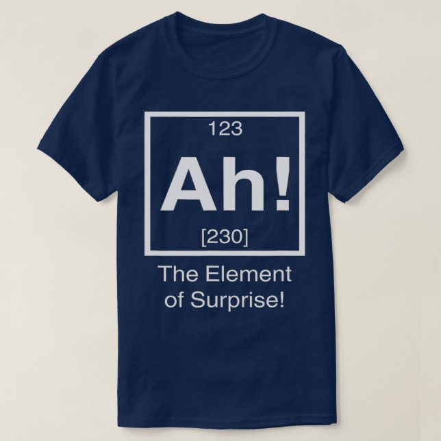Ah inslag i den överraskande nuny kemi Science T Shirt (Design framsida)