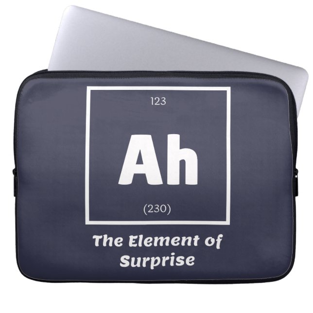 Ah Inslag of Surprise Chemistry Science Funny Laptop Fodral (Framsidan)