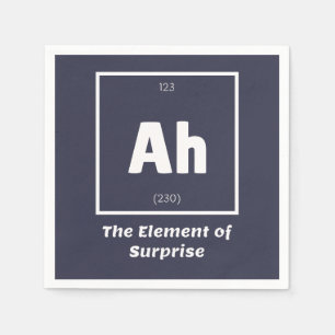 Ah Inslag of Surprise Chemistry Science Funny Pappersservett