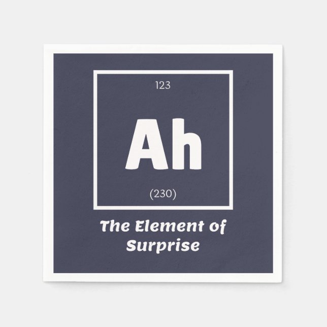 Ah Inslag of Surprise Chemistry Science Funny Pappersservett (Framsidan)