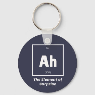 Ah Inslag of Surprise Chemistry Science Nyckelring