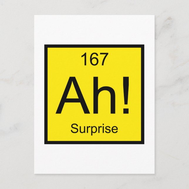 Åh! Inslag of Surprise Vykort (Framsida)