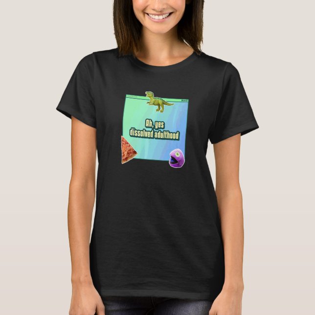 Ah Ja Upplöst Vuxenliv T Shirt (Framsida)