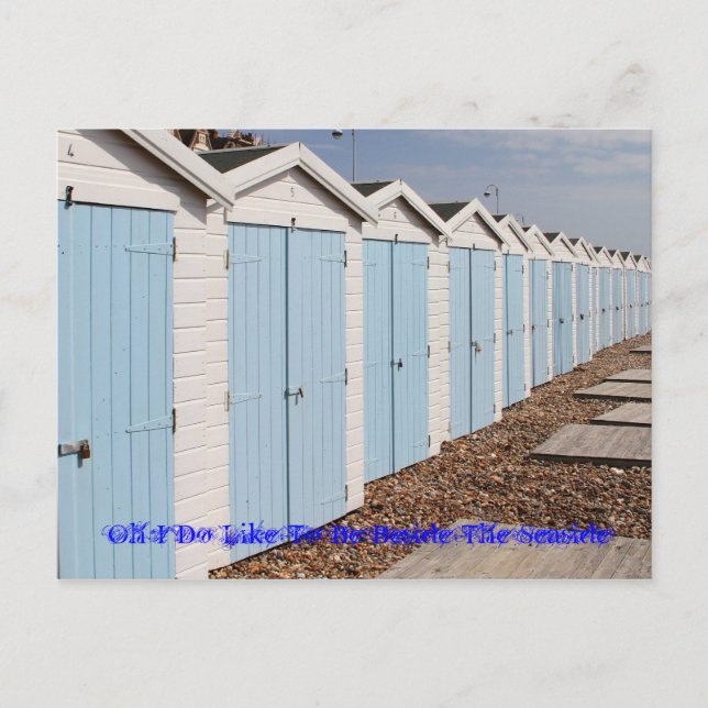 Åh, jag vill gärna vara bredvid sjösidan vykort (Framsida)