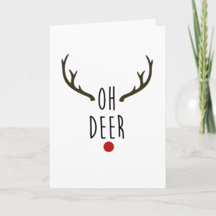 ÅH JÄRNE Ren Jul Helg Tack Kort