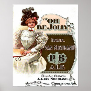 Åh, Jolly, Drink Van Nostrand P.B. Ale Poster