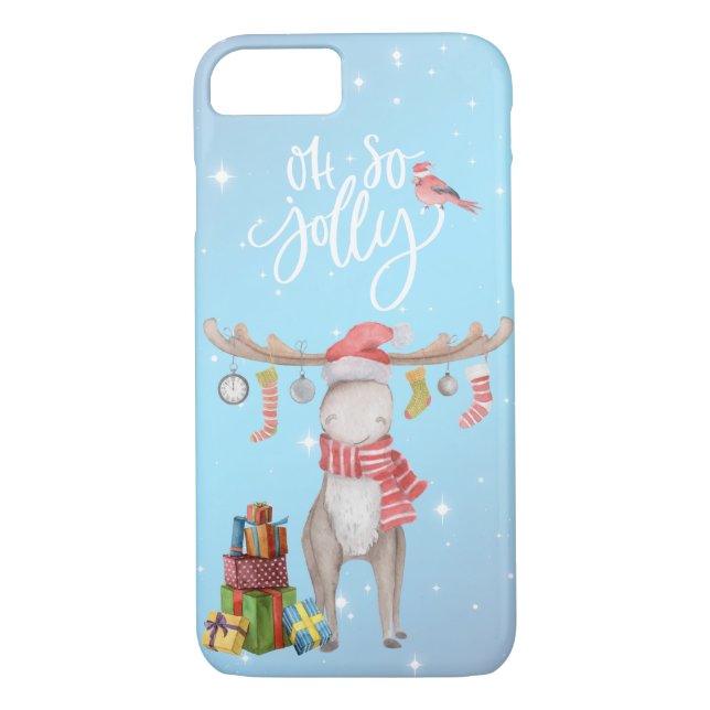 Åh Jolly - Merry Chris Moose Case-Mate iPhone Skal (Baksida)