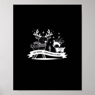 Åh Julfirande Hjort Semesterstil  Poster