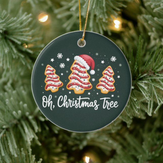 Åh, julgran God jul Debbie kaka Julgransprydnad Keramik (Träd)