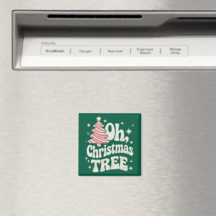 Åh julgran Ljuset God Jul Xmas Magnet