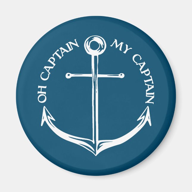 Åh kapten Min kapten Magnet (Framsidan)