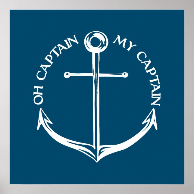 Åh kapten Min kapten Poster (Framsidan)