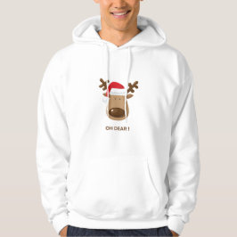 Åh Kära Roliga Ren Jul för Make Hoodie