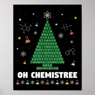 Åh Kemisträdet Periodiska Systemet Kemi Jul T Poster