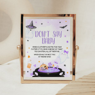 Åh Lakan Boo-y Halloween, säg inte Baby Poster