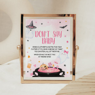 Åh Lakan Ghoul Halloween, säg inte Baby Poster