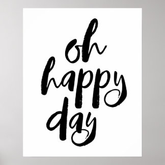 Åh Lycklig Day Poster
