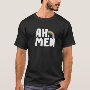 Ah Manar Funny Amen Ordlek Gay LGBT Proud Rainbow T Shirt