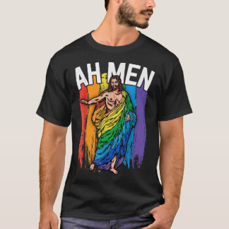Ah Manar Gay Jesus Shirt Funny LGBTQ Shirts Gifts T