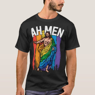Ah Manar Gay Jesus Shirt Funny Lgbtq Shirts Gifts  T Shirt
