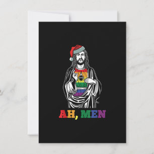 Ah Manar julklapp LGBT-Q Pride Julafton Jesus Gay Inbjudningar