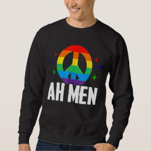Ah Manar Lgbt Gay pride Jesus Rainbow Flagga Chris Lång Ärmad Tröja