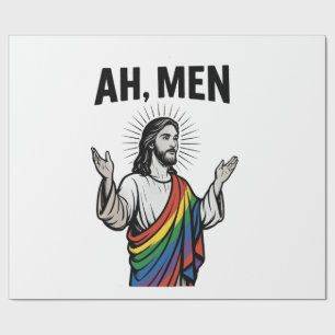 Ah Manar LGBT Gay pride Jesus Rainbow Presentpapper
