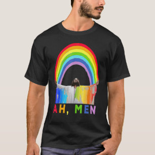 Ah Manar Rainbow Gay Jesus Christian Gay rights Ga T Shirt