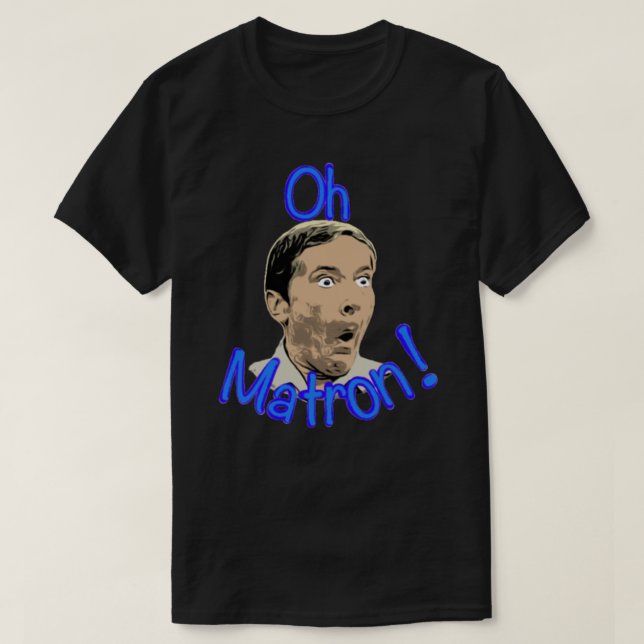 Åh, matron! Kenneth Williams - fortsätt på camping T Shirt (Design framsida)