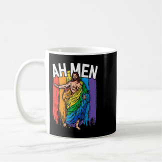 Ah Men Gay Jesus Shirt Funny LGBTQ Shirts Gifts Ra Kaffemugg