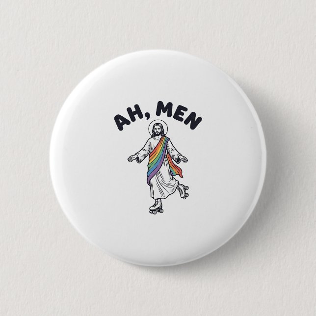 Ah Men Rullskridskoåkning Tro Vektordesign_1 Knapp (Framsida)