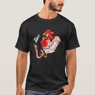 Ah Meow Worm Kyckling Kyckling Katt som säger T Shirt