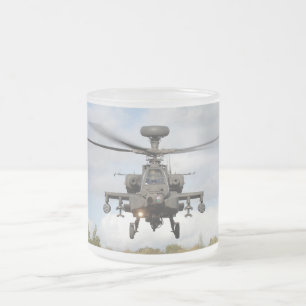 ah militär för 64 apache longbowhelocopter frostad glasmugg