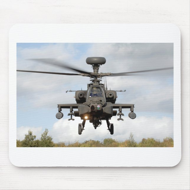 ah militär för 64 apache longbowhelocopter musmatta (Framsidan)