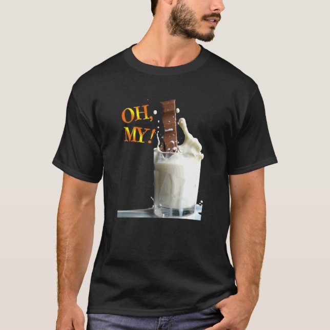 Åh Min choklad-Mjölk-grafik T Shirt (Framsida)
