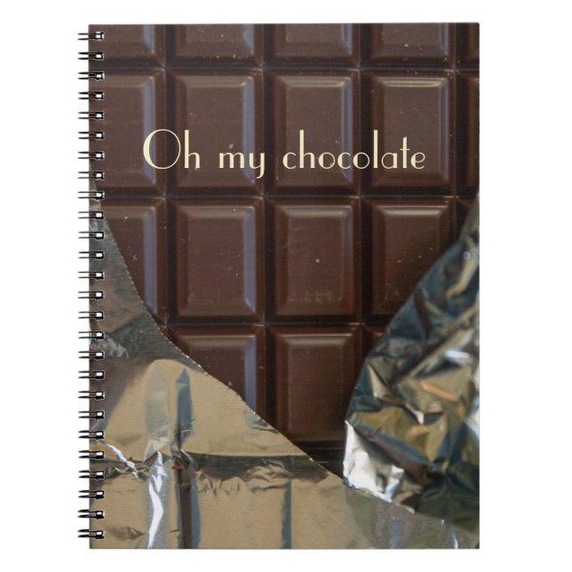 Åh min chokladanteckningsbok anteckningsbok (Framsidan)