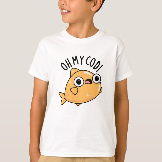 Åh min Cod Funny Fish Pun T Shirt (Framsida)