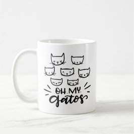 Åh, min Gatos, hand plockade Kaffemugg