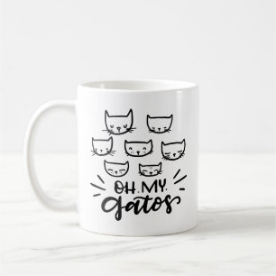 Åh, min Gatos, hand plockade Kaffemugg