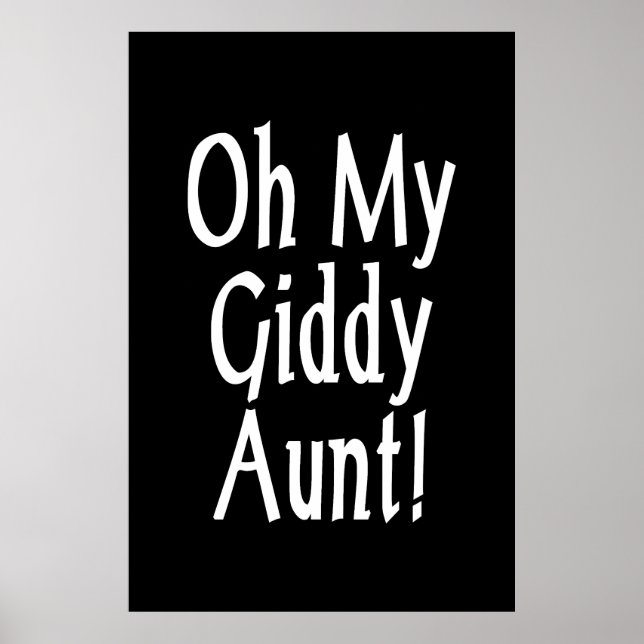 Åh, min Giddy Moster! Poster (Framsidan)
